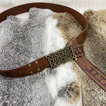 Viking Embossed Buckle Belt
