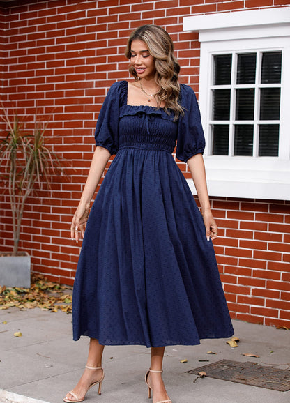 Half Sleeve Linen Dress