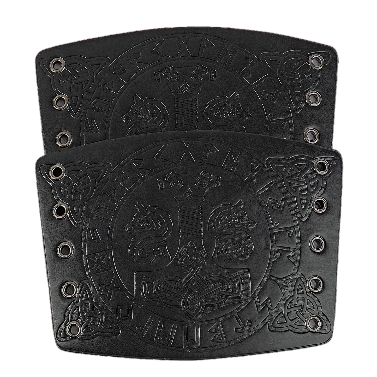 HiiFeuer Viking Arm Bracer, Embossed Norse Symbol