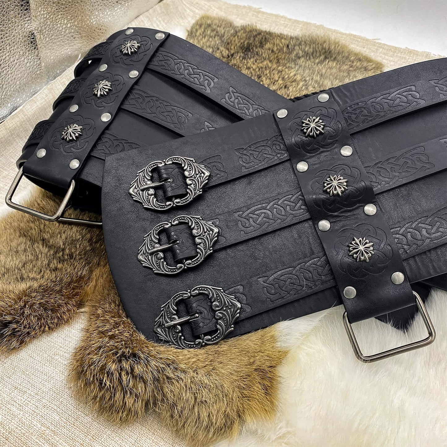 HiiFeuer Viking Embossed Waist Armor