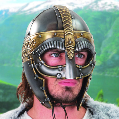 Windlass Steel and Brass Norseman Viking Helmet