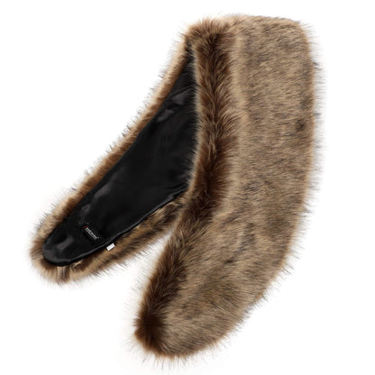 Soul Young Faux Fur Collar Women's Neck Warmer Scarf Wrap 80cm,31.5in A-nature