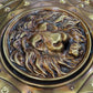 Medieval Warrior Royal Lion Stamped Circular Shield Face,  22"