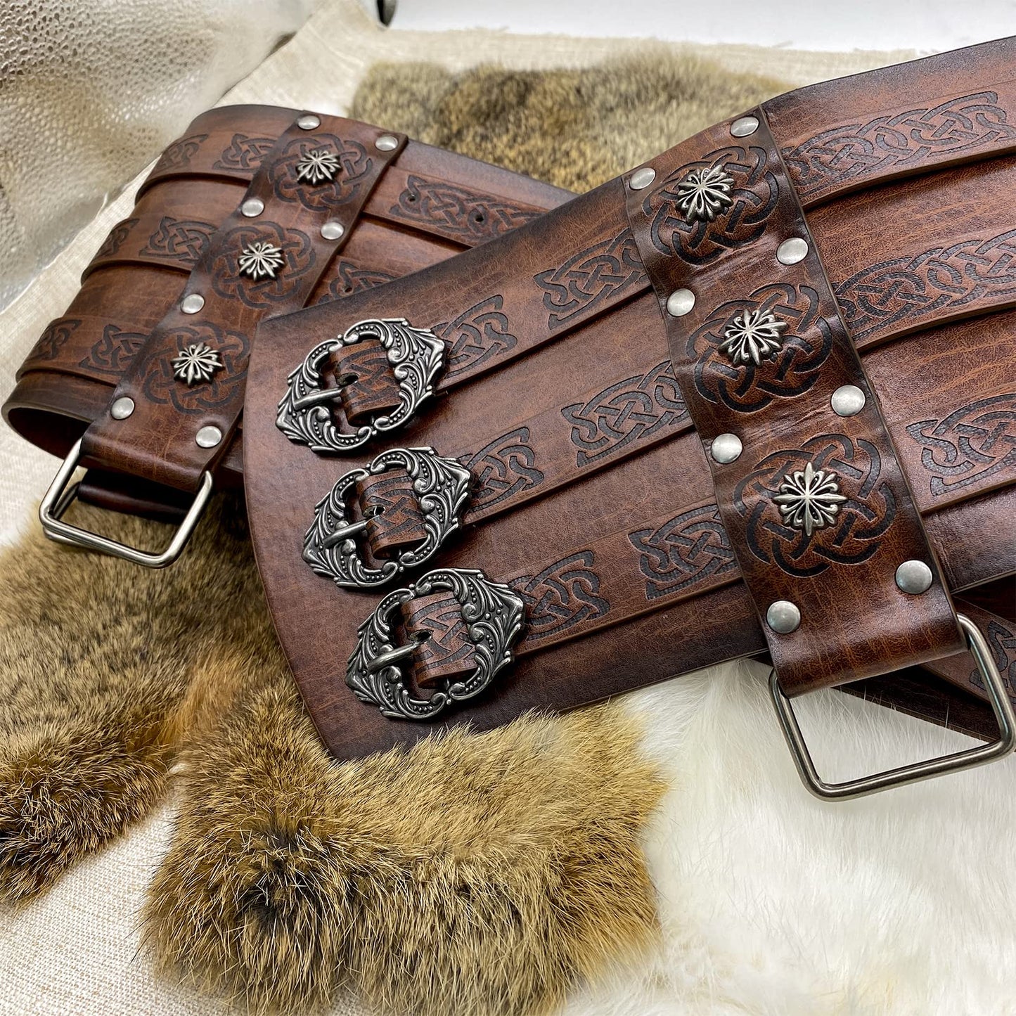 HiiFeuer Viking Embossed Waist Armor