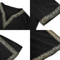 Gafeng Kids Medieval Knight Costume Tunic Renaissance V Neck Shirt Viking Vintage Warrior Halloween Tops Black 10-12 Years