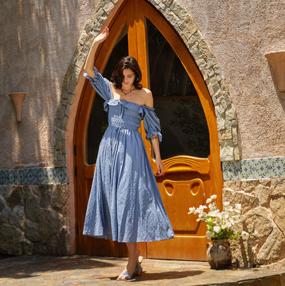 Half Sleeve Linen Dress