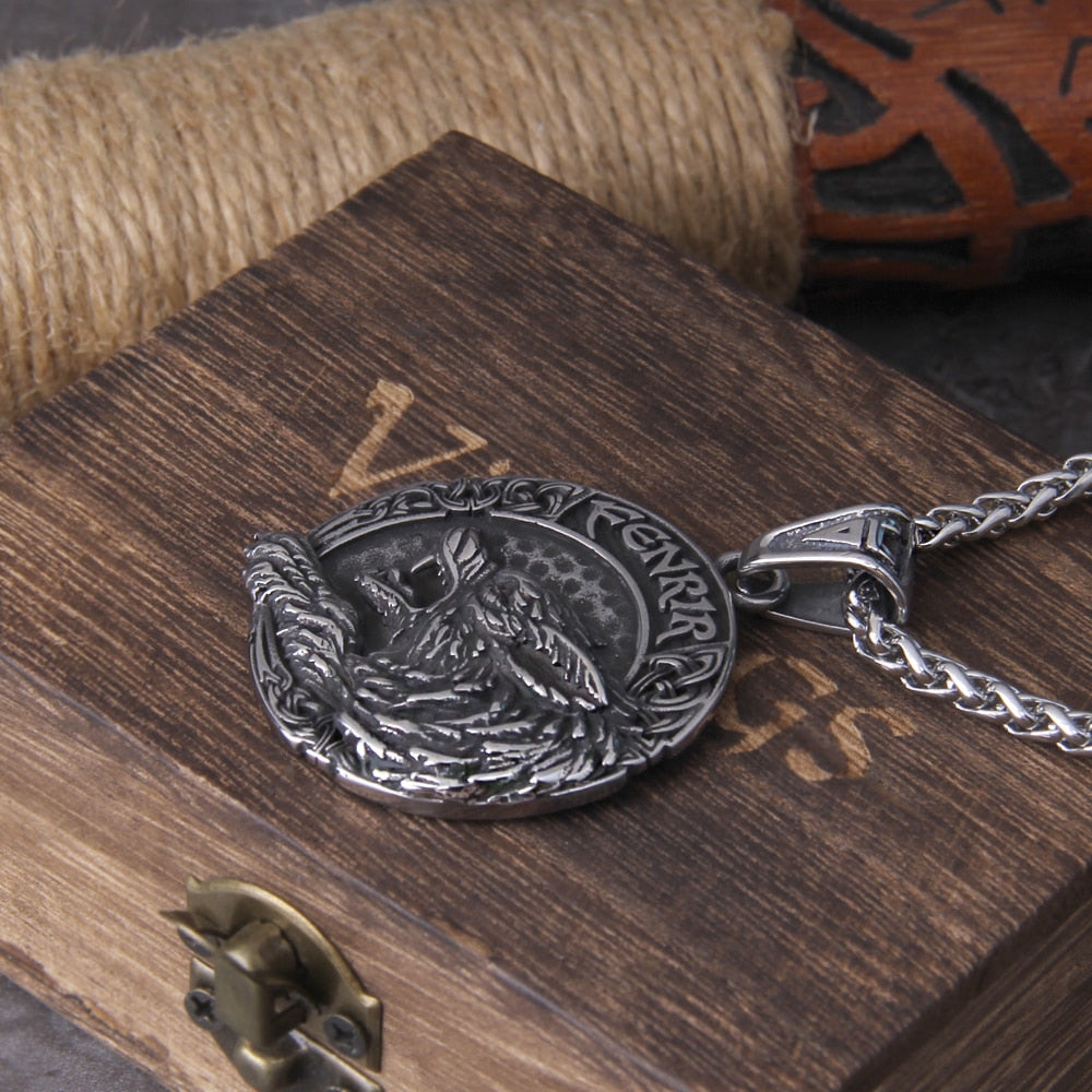 Wolf Fenrir Pendant Necklace