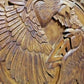 Odin's Ravens And Valknut Handmade Carved Viking Shield, 24"