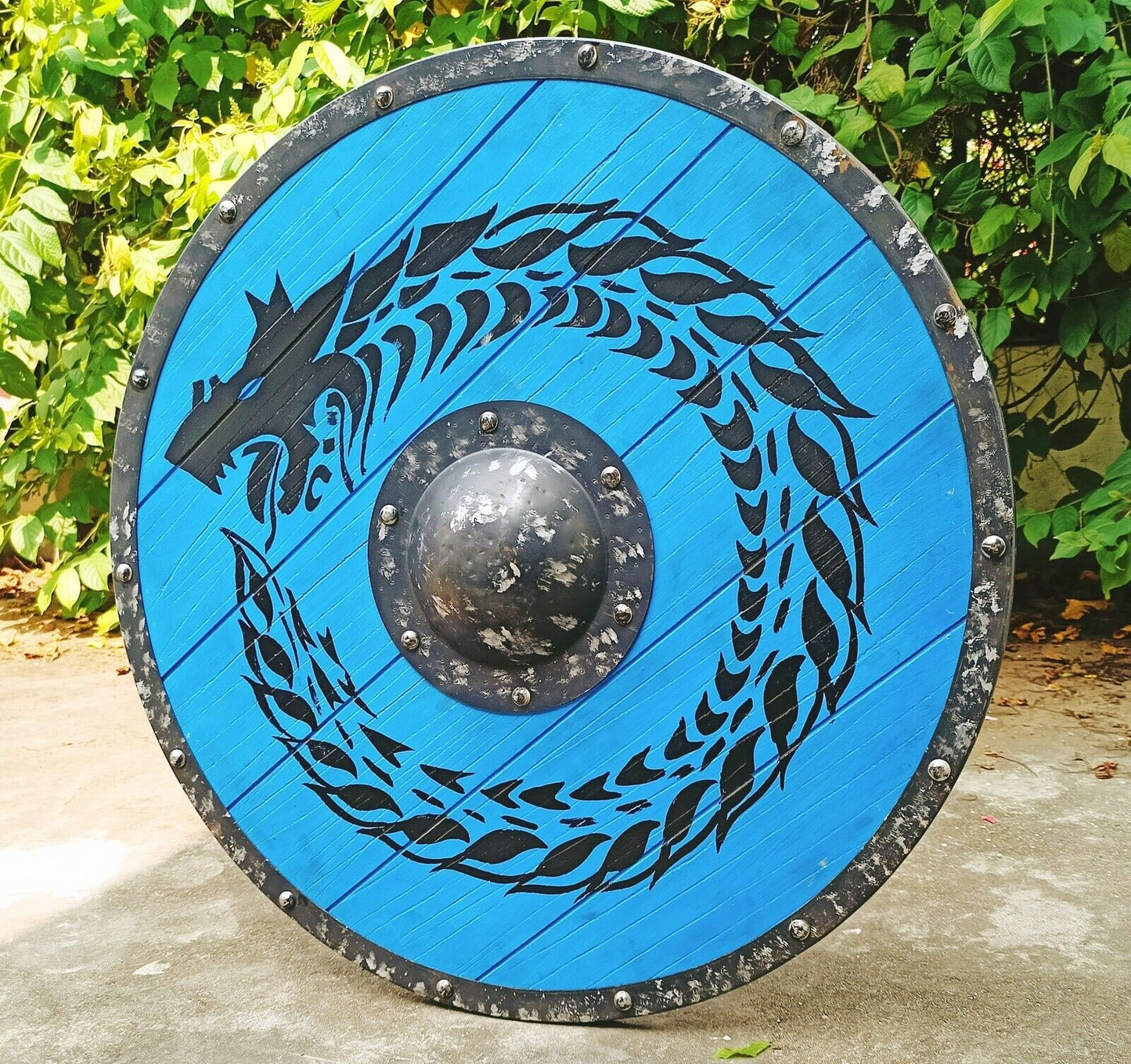 Jormungandr Plank Viking Shield, 24"