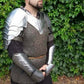 Steel Pair Of Pauldrons And Gorget Knight Medieval Armor