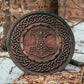Carved Hammer Of Thor Mjolnir Knotwork Viking Shield, 24"